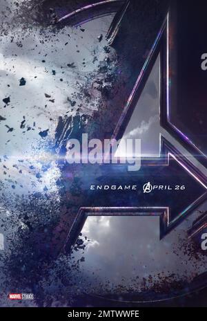 Avengers: Année de fin de partie : 2019 Etats-Unis Directeur : Anthony Russo, Joe Russo affiche (USA) affiche (Key Art) Banque D'Images