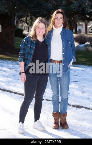 Justine Lacroix et Carole Bianic assistent à la ville de Paysan Photocall lors du Festival Luchon TV 25th (Festival TV de Luchon) à Luchon, France sur 01 février 2023. Photo d'Aurore Marechal/ABACAPRESS.COM Banque D'Images
