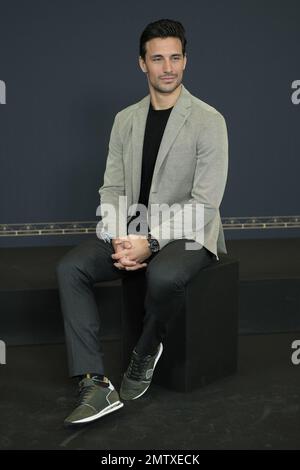 Madrid, Espagne - 01 février 2023, Madrid, Espagne. 01st févr. 2023. Jaime Astine assiste à l'hôtel Hesperia de Madrid pendant la séance photo de la série HBO TRAÎTRES Espagne. Crédit : SOPA Images Limited/Alamy Live News Banque D'Images