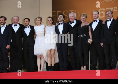 Projection du film lors de la première de gala "deux jours, une nuit" au Festival de Cannes 67th. Cannes, France, 20 mai 2014. Banque D'Images