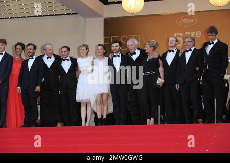 Projection du film lors de la première de gala "deux jours, une nuit" au Festival de Cannes 67th. Cannes, France, 20 mai 2014. Banque D'Images