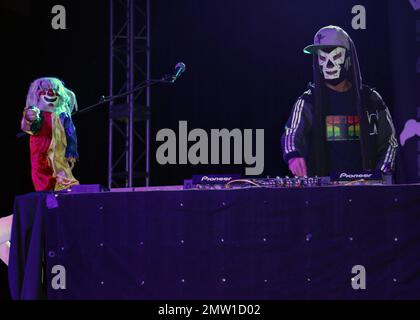 Robert Van Winkle, mieux connu sous le nom de Vanilla Ice, se produit au Gala annuel Bubbles & Bones 15th de Footy, qui s'est tenu au Diplomat Resort and Spa à Hollywood, en Floride. 12 novembre 2015. Banque D'Images