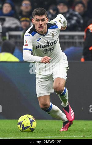 Milan, Italie. 31st janvier 2023. Stade San Siro, 31.01.23 Joakim Maehle (3 Atalanta) pendant les quarts de finale de Coppa Italia, entre le FC Internazionale et Atalanta au stade San Siro à Milan, Italie Soccer (Cristiano Mazzi/SPP) Credit: SPP Sport Press photo. /Alamy Live News Banque D'Images