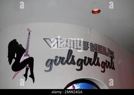 Vince Neil ouvre son nouveau strip club « Girls Girls Girls » à Las Vegas, Nevada. 16th mars 2012. Banque D'Images