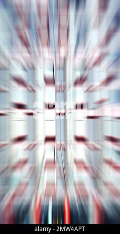 Façade de bâtiment de bureau floue, arrière-plan abstrait. Banque D'Images