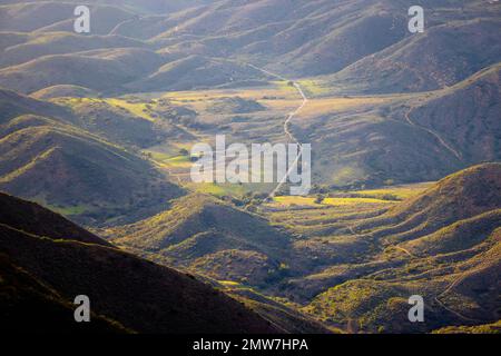 Rolling Hills de la Malibu Banque D'Images