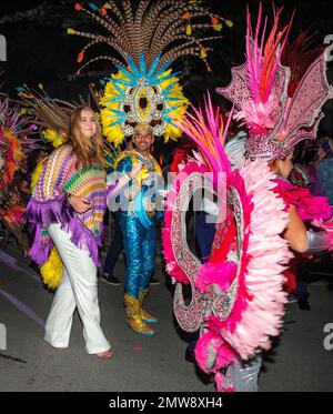 Oranjestad, Aruba. 31st janvier 2023. La princesse Amalia des pays-Bas à la Plaza Padu à Oranjestad, sur 31 janvier 2023, pour assister au festival bon Bini Aruba le 3rd jour de la visite aux Caraïbes Credit: Albert Nieboer/pays-Bas OUT/point de vue OUT/dpa/Alamy Live News Banque D'Images