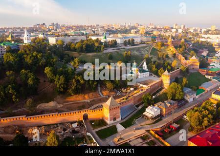 Vue panoramique de Nijni Novgorod, Russie Banque D'Images