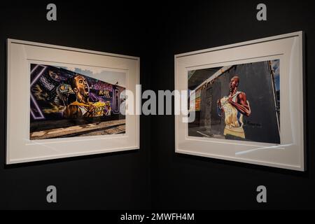 New York, New York, États-Unis. 1st févr. 2023. Aperçu de la presse pour le maillot Kobe Bryant le plus précieux des ventes de Sotheby ''˜Zenith' avec des souvenirs associés à la saison NBA 2007-2008 de Lakers. En outre, il y a plus d'articles portés par Kobe Bryant qui sont offerts dans des lots séparés. (Credit image: © Lev Radin/Pacific Press via ZUMA Press Wire) USAGE ÉDITORIAL SEULEMENT! Non destiné À un usage commercial ! Banque D'Images