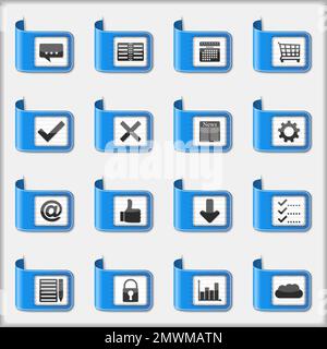 Ensemble d'icônes Web, illustration du vecteur eps10 Illustration de Vecteur