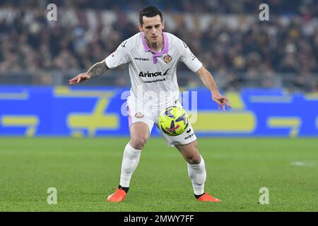 Rome, Italie. 01st févr. 2023. Emanuele Valeri de Crémonese pendant le match de football de la coupe d'Italie, Stadio Olimpico, AS Roma contre Cremonese, 01st février 2023 (Credit photo AllShotLive/Sipa USA) Credit: SIPA USA/Alay Live News Banque D'Images