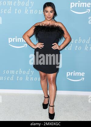 Culver City, États-Unis. 01st févr. 2023. CULVER CITY, LOS ANGELES, CALIFORNIE, États-Unis - FÉVRIER 01 : l'actrice et chanteuse américaine Chrissie Fit arrive à la première à Los Angeles de la vidéo Amazon Prime « Somebody I Used to Know », qui s'est tenue au Culver Theatre sur 1 février 2023 à Culver City, Los Angeles, Californie, États-Unis. (Photo de Xavier Collin/image Press Agency) Credit: Image Press Agency/Alay Live News Banque D'Images