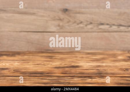 Texture d'une table et d'un mur en bois vides. Arrière-plan abstrait en bois Banque D'Images