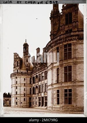 Chambord, France le château , 1909 - Centre de France - Auguste Léon - (juin) Banque D'Images