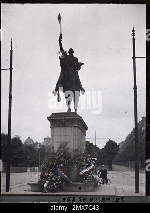 Paris (16th arr.), France statue équestre de George Washington place d 'Jena , Banque D'Images