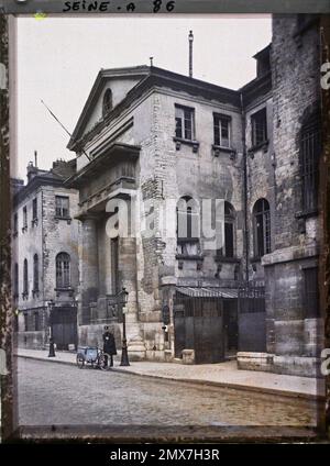 Paris (14th arr.), France l'entrée de l'hôpital Cochin, 47 rue du Faubourg Saint-Jacques , Banque D'Images