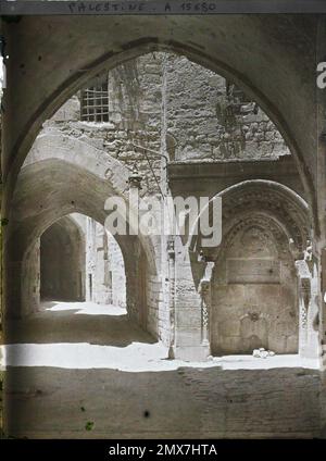 Jérusalem, rue de Palestine El Wad , 1918 - proche-Orient, Egypte, Palestine, Chypre - Paul Castelnau (section photographique des armées) - (9 janvier -6 octobre) Banque D'Images