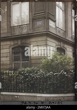 Paris (8th arr.), rue France plaque 'avenue d'Antin , Banque D'Images