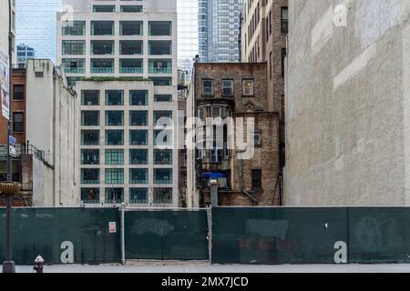 Développement sur West 57th Street dans Midtown Manhattan à New York samedi, 21 janvier 2023. (© Richard B. Levine) Banque D'Images