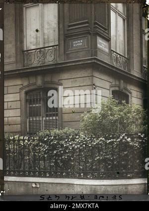 Paris (8th arr.), rue France plaque 'avenue d'Antin , Banque D'Images