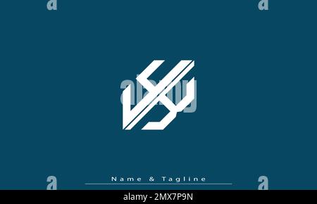 Lettres de l'alphabet initiales Monogram logo YK , KY Illustration de Vecteur