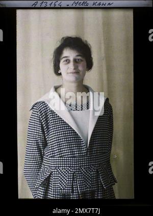 Propriété d'Albert Kahn, Boulogne, France Mademoiselle Germaine Kahn , Banque D'Images