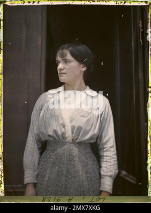 Luzech , France , 1916 - provinces françaises - Jean Brunhes, Auguste Léon et Georges Chevalier - (avril-juillet) Banque D'Images