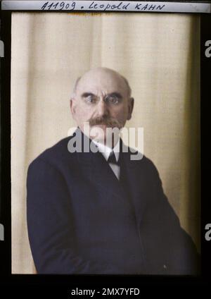 Propriété d'Albert Kahn, Boulogne, France M. Léopold Kahn, cousin d'Albert Kahn , Banque D'Images