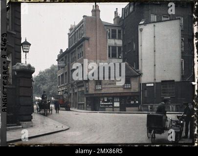 Londres , Angleterre The Old Curiosity Shop , n° 14 rue Porthmouth , 1913 - Angleterre - Auguste Léon - (28 août - 3 septembre) Banque D'Images