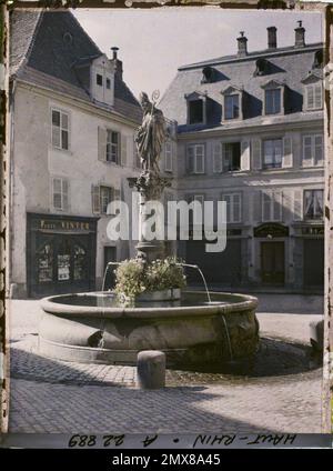 Thann, Haut-Rhin, Alsace, France , 1920 - Alsace - Auguste Léon (juillet) Banque D'Images