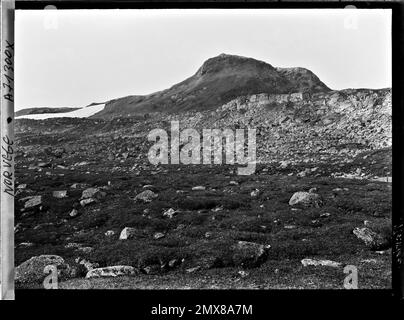 Fin, Norvège les environs du glacier de Hardangerjökulen , 1910 - Voyage d'Albert Kahn et Auguste Léon en Scandinavie - (9 août - 14 septembre) Banque D'Images
