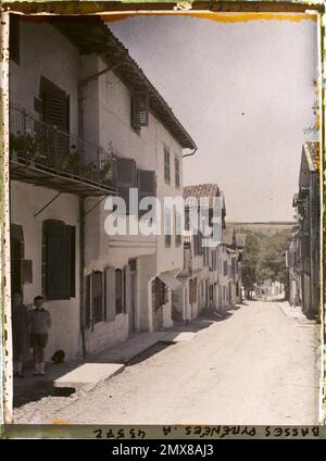 La Bastide-Clairence, France , 1924 - Aquitaine - Auguste Léon Banque D'Images