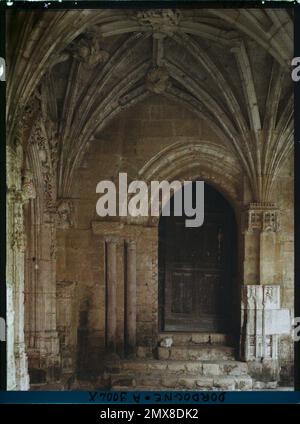 Cadouin, Dordogne , 1916 - provinces françaises - Jean Brunhes, Auguste Léon et Georges Chevalier - (avril-juillet) Banque D'Images