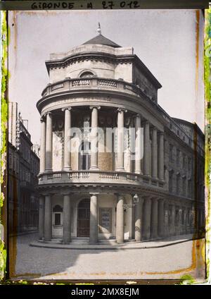 Bordeaux, France le Théâtre français, devenu depuis cinéma , 1920-1921 - Charente, Gironde, Basse-Pyrénées, Hautes-Pyrénées - Fernand Cuville Banque D'Images