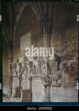 Cadouin, Dordogne , 1916 - provinces françaises - Jean Brunhes, Auguste Léon et Georges Chevalier - (avril-juillet) Banque D'Images