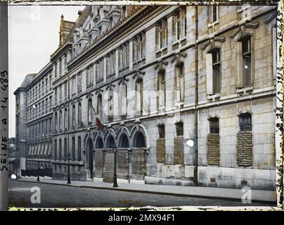 Paris (5), France Lycée Louis-le-Grand, 123 rue Saint-Jacques, protégée contre les bombardements , Banque D'Images