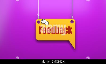 Concept de rétroaction Banque D'Images