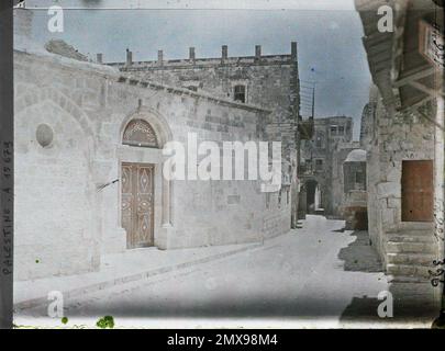 Jérusalem, Palestine vue de la quatrième gare de via Dolorosa , 1918 - proche-Orient, Egypte, Palestine, Chypre - Paul Castelnau (section photographique des armées) - (9 janvier -6 octobre) Banque D'Images