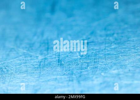 surface de cuisine gastronomique utilisée, format horizontal, éclairage froid, vue à angle bas Banque D'Images