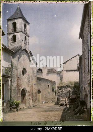 Luzech , France , 1916 - provinces françaises - Jean Brunhes, Auguste Léon et Georges Chevalier - (avril-juillet) Banque D'Images