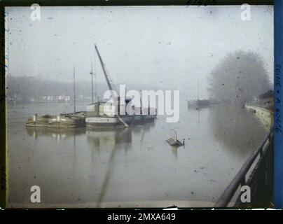 Boulogne-sur-Seine, France la cheminée de la Seine , Banque D'Images