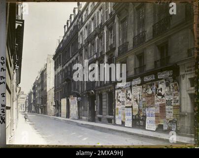 Paris (9th arr.), France Maisons expropriées rue Laffitte, pour le forage du boulevard Haussmann , Banque D'Images