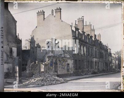 Reims , Marne , Champagne , France , 1919 - Reims - Auguste Léon - (septembre) Banque D'Images