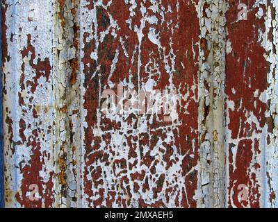 Peeling de peinture d'un bâtiment abandonné. Banque D'Images