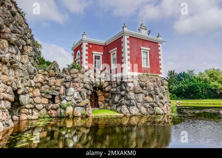 Rock Island, Woerlitz Garden Kingdom, Saxe-Anhalt, Allemagne Banque D'Images