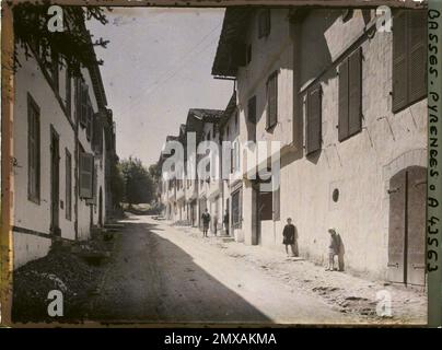 La Bastide-Clairence, France , 1924 - Aquitaine - Auguste Léon Banque D'Images