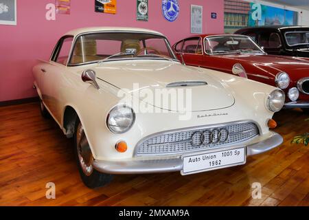 Audi, Auto Union, Musée de la voiture d'Engstingen, voiture classique, exposition, BMW, Engstingen, Bade-Wurtemberg, Allemagne Banque D'Images