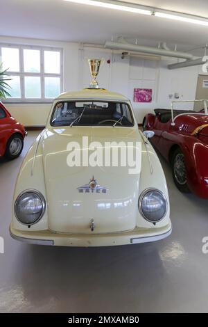 MAICO, Musée de la voiture d'Engstingen, voiture classique, exposition, BMW, Engstingen, Bade-Wurtemberg, Allemagne Banque D'Images