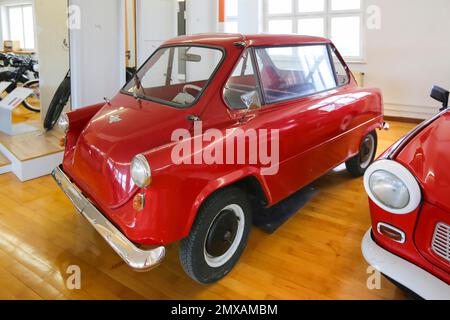 Musée de la voiture d'Engstingen, voiture classique, exposition, BMW, Engstingen, Bade-Wurtemberg, Allemagne Banque D'Images