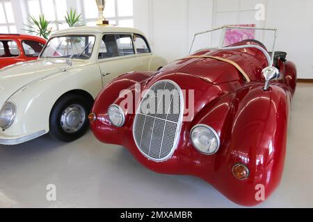 Fiat, musée de la voiture d'Engstingen, voiture classique, exposition, BMW, Engstingen, Bade-Wurtemberg, Allemagne Banque D'Images